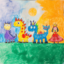Child's drawing: Dragon